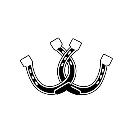 Horseshoe icon vector. lucky illustration sign. casino illustration sign.のイラスト素材