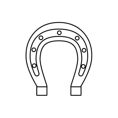 Horseshoe icon vector. lucky illustration sign. casino illustration sign.のイラスト素材