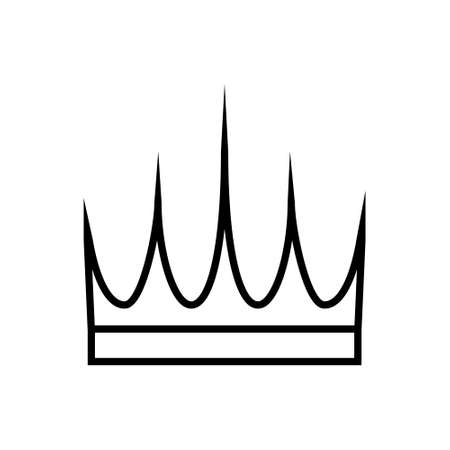 Crown vector icon. King illustration sign. Queen symbol. monarchy mark.のイラスト素材