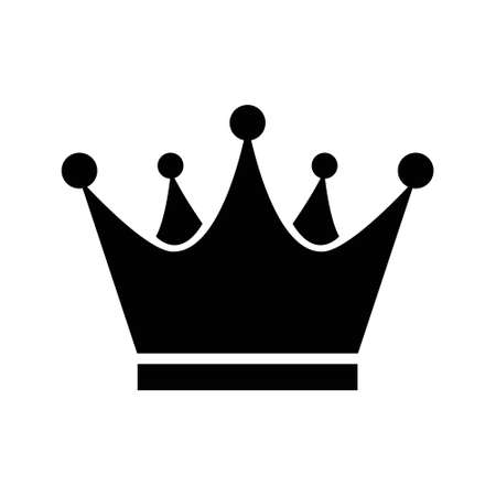 Crown vector icon. King illustration sign. Queen symbol. monarchy mark.のイラスト素材
