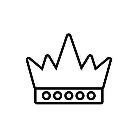 Crown vector icon. King illustration sign. Queen symbol. monarchy mark.のイラスト素材