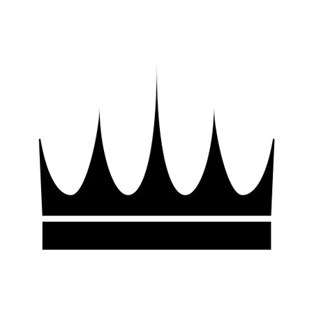 Crown vector icon. King illustration sign. Queen symbol. monarchy mark.のイラスト素材