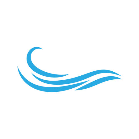 Wave icon vector. Surfing illustration sign. Ocean symbol. Sea mark.のイラスト素材