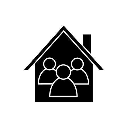 Family icon vector set. Relationship illustration sign collection. people symbol or logo.のイラスト素材