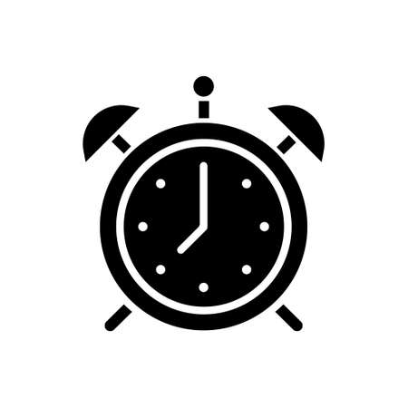 Alarm clock icon vector set. Time illustration sign collection. Clock sign or symbol.のイラスト素材