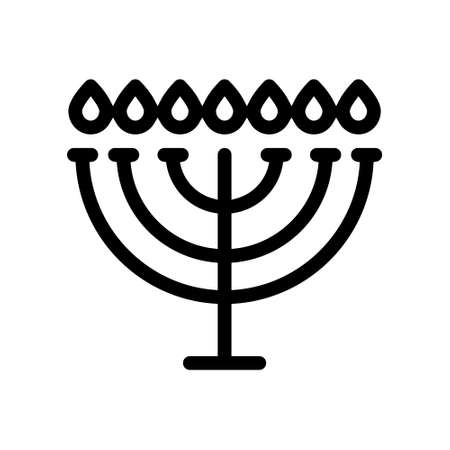 Candlestick icon vector. menorah illustration sign. candles symbol or logo.のイラスト素材
