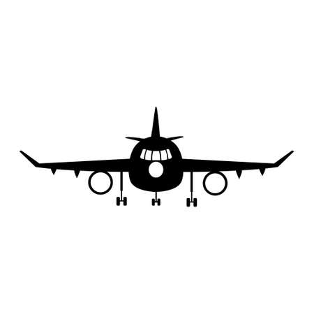 Aircraft icon vector. airplane illustration sign. plane symbol or logo.のイラスト素材