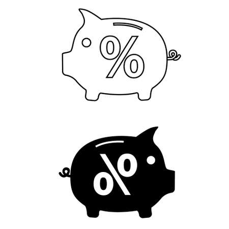 Loan icon vector set. interest illustration sign collection. bank sign. cost logo.のイラスト素材