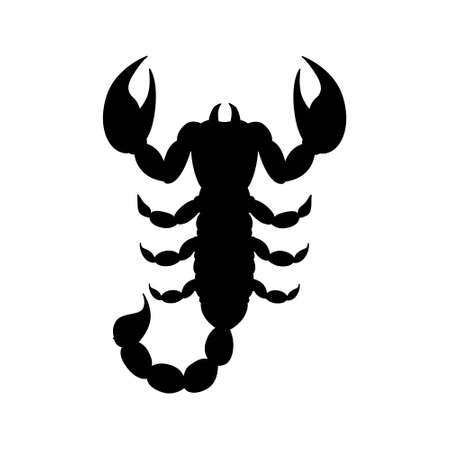Scorpion vector icon. poison illustration sign. insect symbol or logo.のイラスト素材