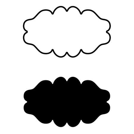 Frame vector icon set. Tag illustration sign collection. label symbol. Can be used for web sites or mobile applications.のイラスト素材