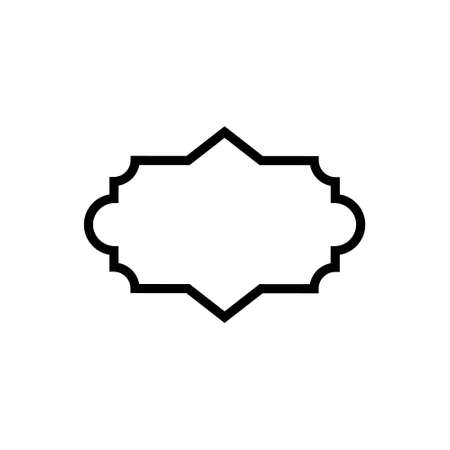 Frame vector icon set. Tag illustration sign collection. label symbol. Can be used for web sites or mobile applications.のイラスト素材