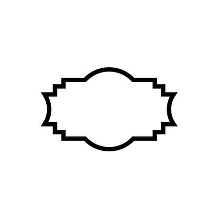 Frame vector icon set. Tag illustration sign collection. label symbol. Can be used for web sites or mobile applications.のイラスト素材