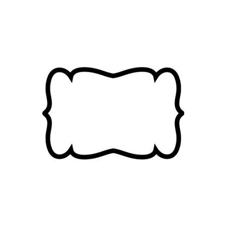 Frame vector icon set. Tag illustration sign collection. label symbol. Can be used for web sites or mobile applications.のイラスト素材