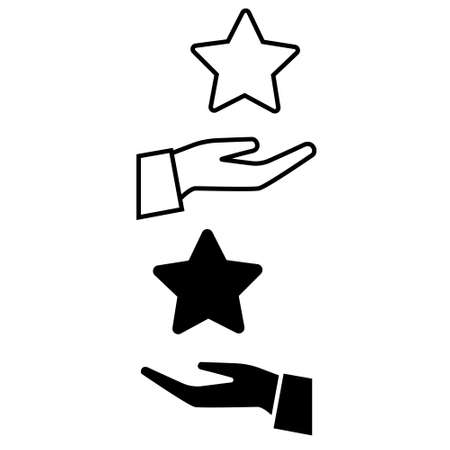 Feedback vector icon set. Testimonial illustration sign collection. rating symbol. experience logo.のイラスト素材