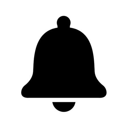 Bell vector icon. Notification. alarm illustration sign. alarm symbol. reminder logo.のイラスト素材
