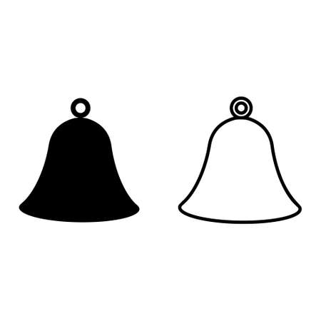 Bell vector icon. Notification. alarm illustration sign. alarm symbol. reminder logo.のイラスト素材