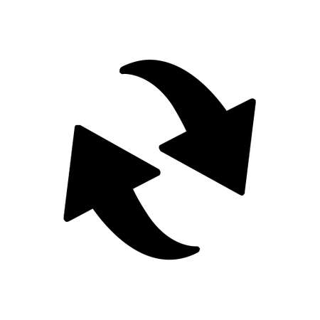 Reload icon vector set. Reset illustration sign collection. update symbol or logo.のイラスト素材