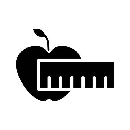 Diet icon vector. Proper nutrition illustration sign. slimming symbol.のイラスト素材