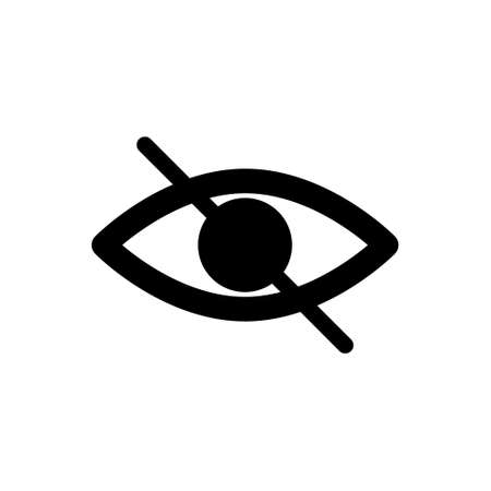 Eye icon vector. optic illustration sign. open symbol.のイラスト素材