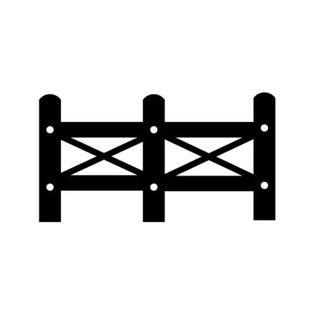 Fence icon vector. paling illustration sign. fencing symbol. hedge logo.のイラスト素材