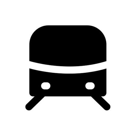 Train vector icon. tram illustration sign. travel symbol. public transport logo.のイラスト素材
