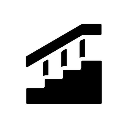 Stairs vector icon. staircase illustration sign. ladder symbol or logo.のイラスト素材