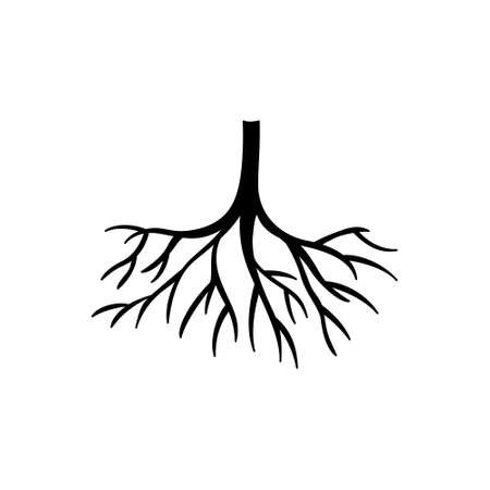 Root vector icon set. tree illustration sign collection. herbs symbol.のイラスト素材