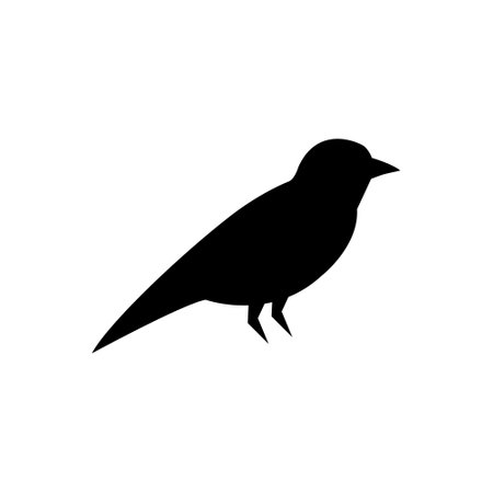 Bird vector icon. fly illustration sign. food symbol. meat logo.のイラスト素材