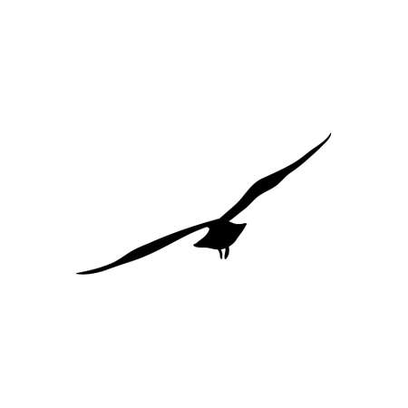 Bird vector icon. fly illustration sign. food symbol. meat logo.のイラスト素材