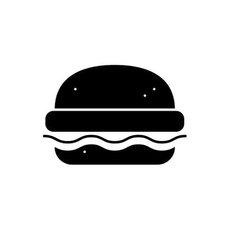 Burger icon vector. fast food illustration sign. hamburger symbol. cheeseburger logo.のイラスト素材