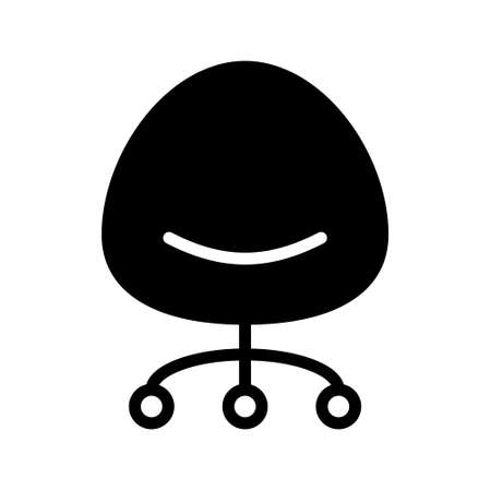 Office chair icon vector. workplace illustration sign. comfort symbol.のイラスト素材