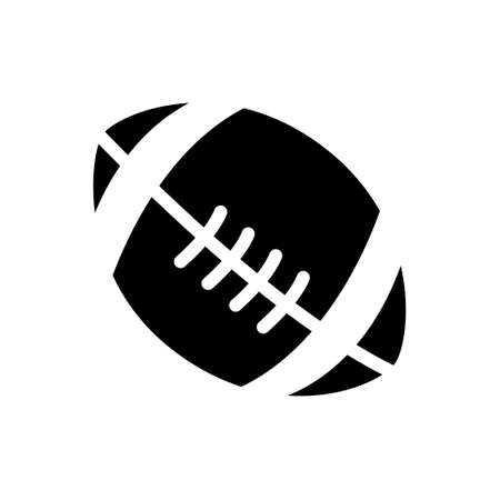 Ball icon vector. American football ball illustration sign. Sport symbol or logo.のイラスト素材