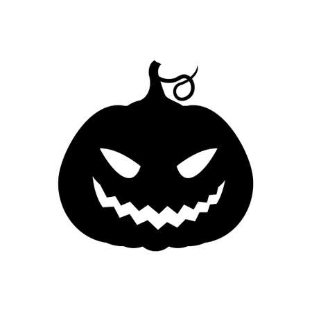 Pumpkin icon vector. Halloween illustration sign. pumpkin faces symbol or logo.のイラスト素材
