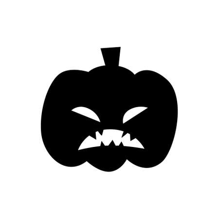 Pumpkin icon vector. Halloween illustration sign. pumpkin faces symbol or logo.のイラスト素材
