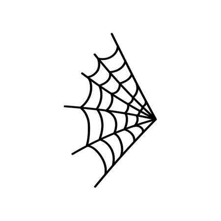 Cobweb icon vector. spiderweb illustration sign. halloween symbol. spider logo.のイラスト素材