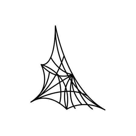 Cobweb icon vector. spiderweb illustration sign. halloween symbol. spider logo.のイラスト素材