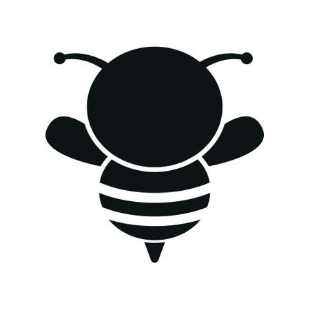 Bee icon vector. honey illustration sign. honeybee symbol.のイラスト素材