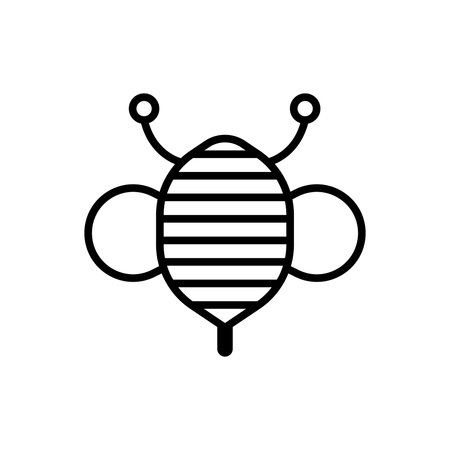 Bee icon vector. honey illustration sign. honeybee symbol.のイラスト素材