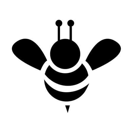 Bee icon vector. honey illustration sign. honeybee symbol.のイラスト素材