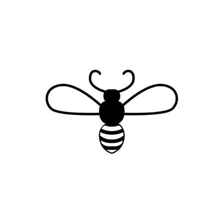 Bee icon vector. honey illustration sign. honeybee symbol.のイラスト素材