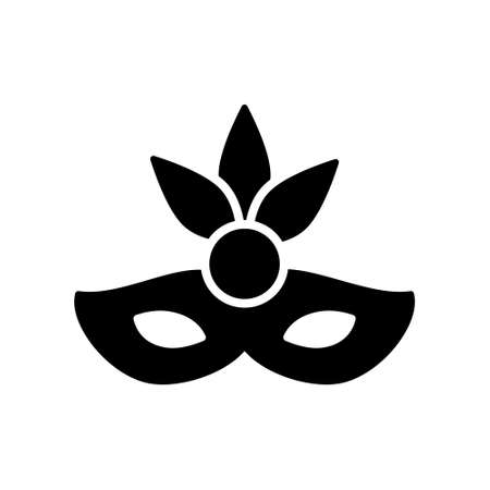 Carnival mask icon vector. anonymous illustration sign. logo isolated on white background.のイラスト素材