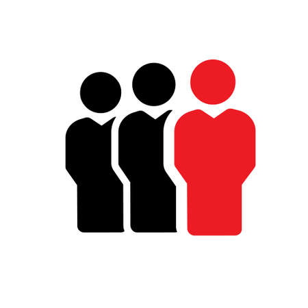 People icon vector. team illustration sing. team lead symbol. Person .のイラスト素材