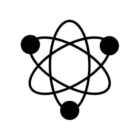 Physics icon vector. molecule illustration sign. nucleus and atoms symbol. science logo.のイラスト素材