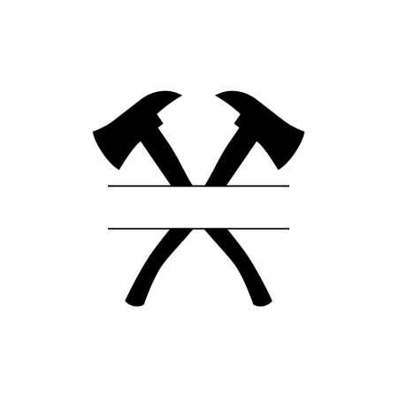 Ax icon vector. forester illustration sign. chop wood symbolのイラスト素材