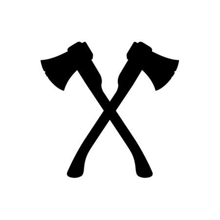 Ax icon vector. forester illustration sign. chop wood symbolのイラスト素材