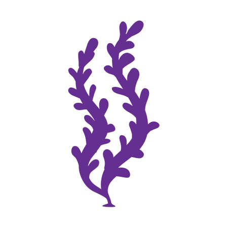 Coral icon vector. seaweed illustration sign. underwater world symbol or logo.のイラスト素材