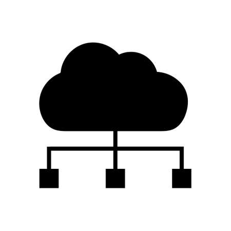 IOT icon vector. cloud service illustration sign.のイラスト素材