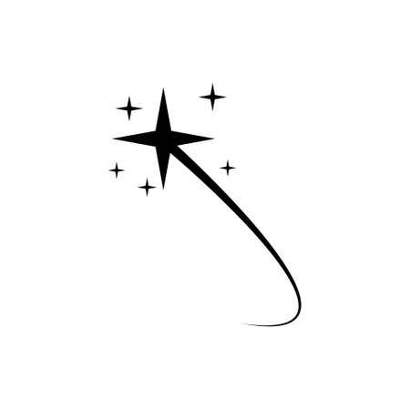 Stars vector icon set. Star wave illustration sign collection. sparkle logo. shine symbol.のイラスト素材