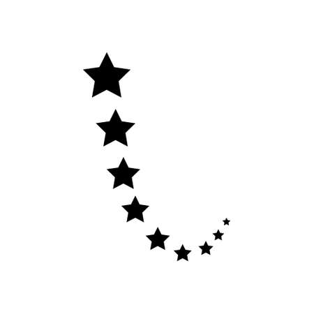 Stars vector icon set. Star wave illustration sign collection. sparkle logo. shine symbol.のイラスト素材