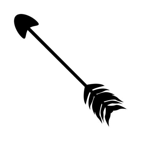 Arrow icon vector. onion illustration sign. hunting symbol. weapon logo.のイラスト素材